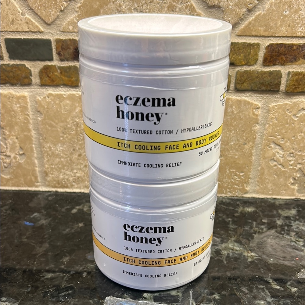 ECZEMA HONEY Itch Cooling Face & Body Rounds 8 Ounce. 50 Cotton Rounds. EACH